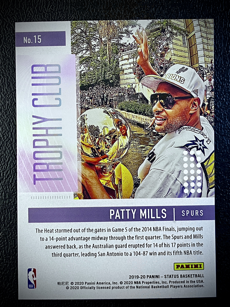 Patty Mills Insert Card  2