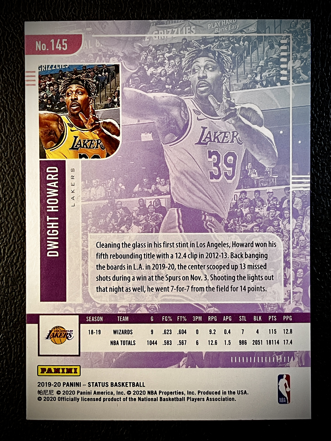 Dwight Howard Base Card  2