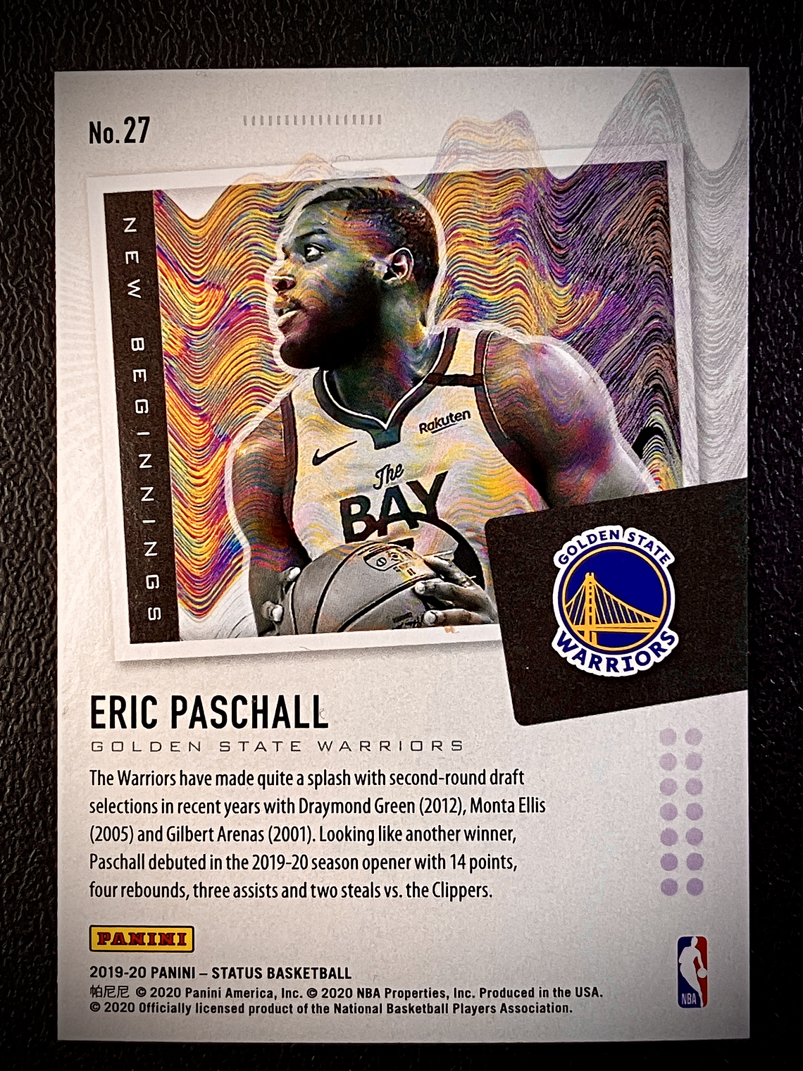 Eric Paschall Insert Card  2