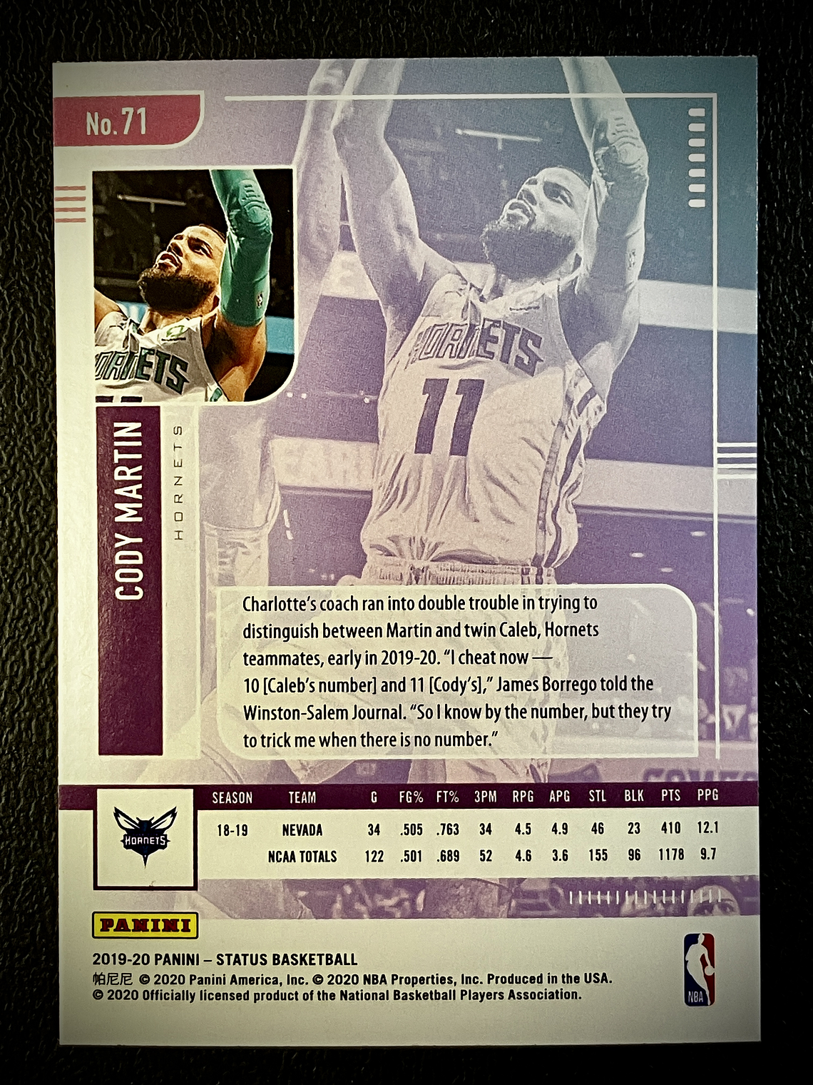 Cody Martin Base Card  2