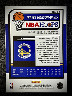 Trayce Jackson-Davis Rookie Card 