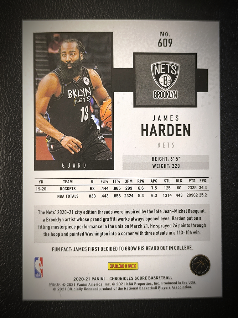 James Harden Base Card  2