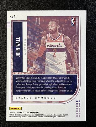  John Wall Insert Card 