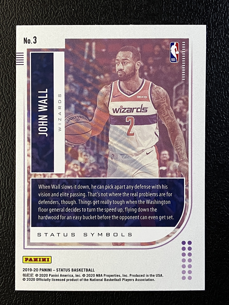  John Wall Insert Card  2