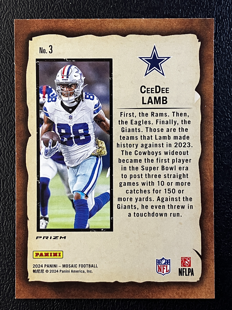 CeeDee Lamb Insert Card  2