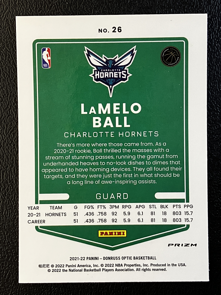 LaMelo Ball Parallel Card 2