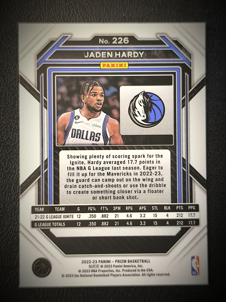 Jaden Hardy Rookie Card  2