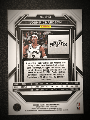 Josh Richardson Base Card 