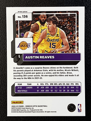 Austin Reaves Parallel Card