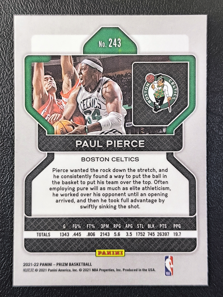Paul Pierce Base Card  2