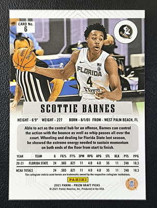 Scottie Barnes Rookie Card 