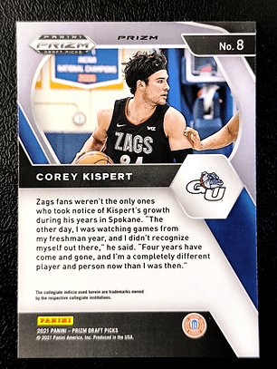 Corey Kispert Parallel Card 