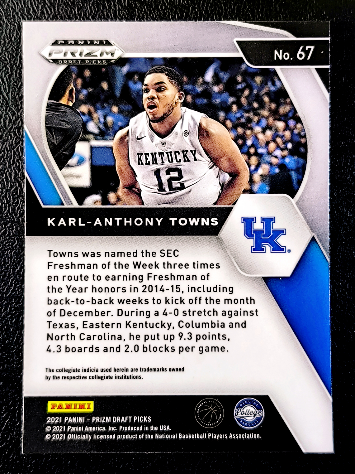 Karl-Anthony Towns Base Card  2