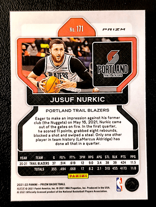 Jusuf Nurkic Parallel Card 