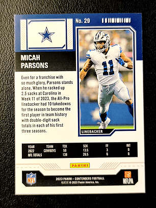 Micah Parsons Retail Card 