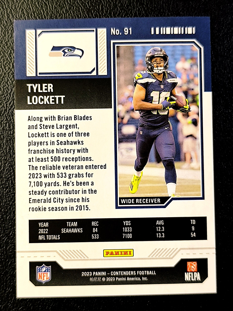 Tyler Lockett Parallel Card  2