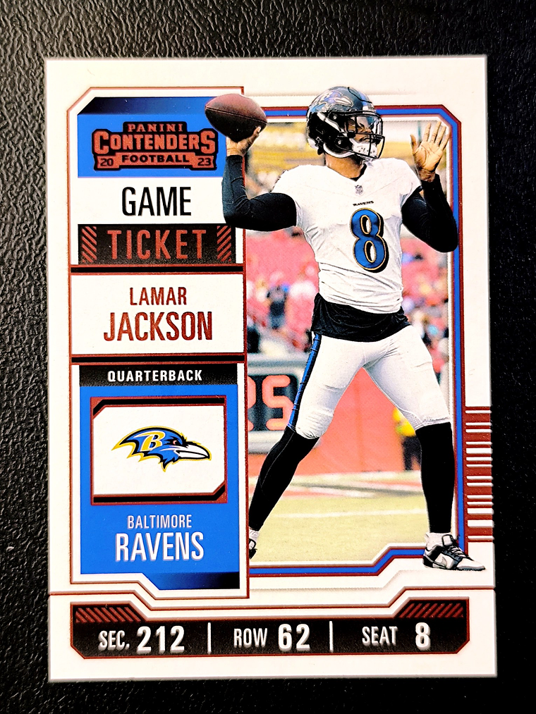 Lamar Jackson Parallel Card  1
