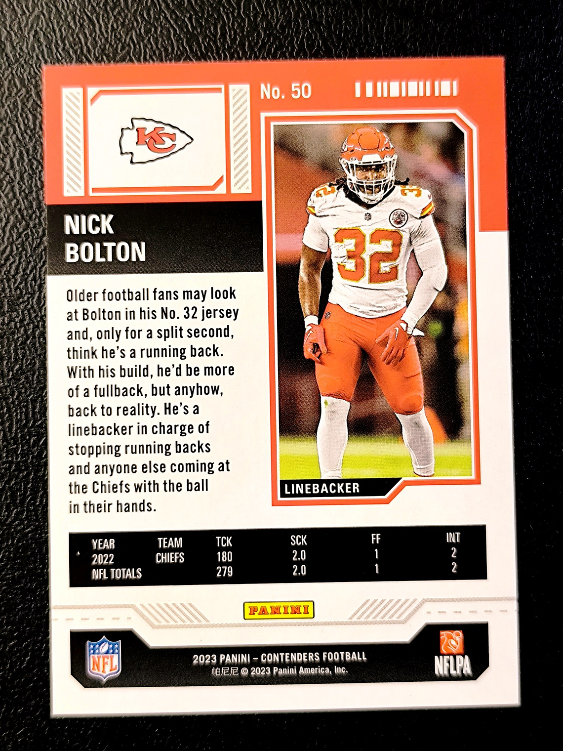 Nick Bolton Parallel Card  2