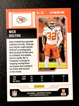 Nick Bolton Parallel Card 