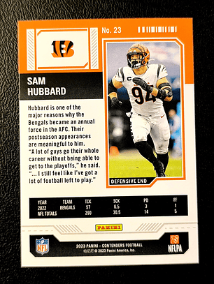 Sam Hubbard Retail Card 