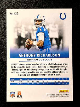 Anthony Richardson Parallel Card 