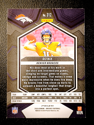 Bo Nix Rookie Card 