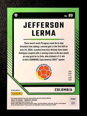 Jefferson Lerma Parallel Card /99