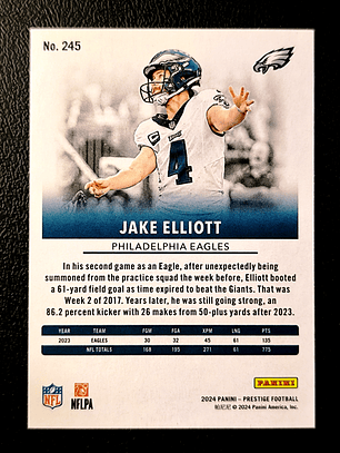  Jake Elliott Parallel Card