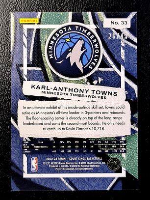 Karl-Anthony Towns Numered Card