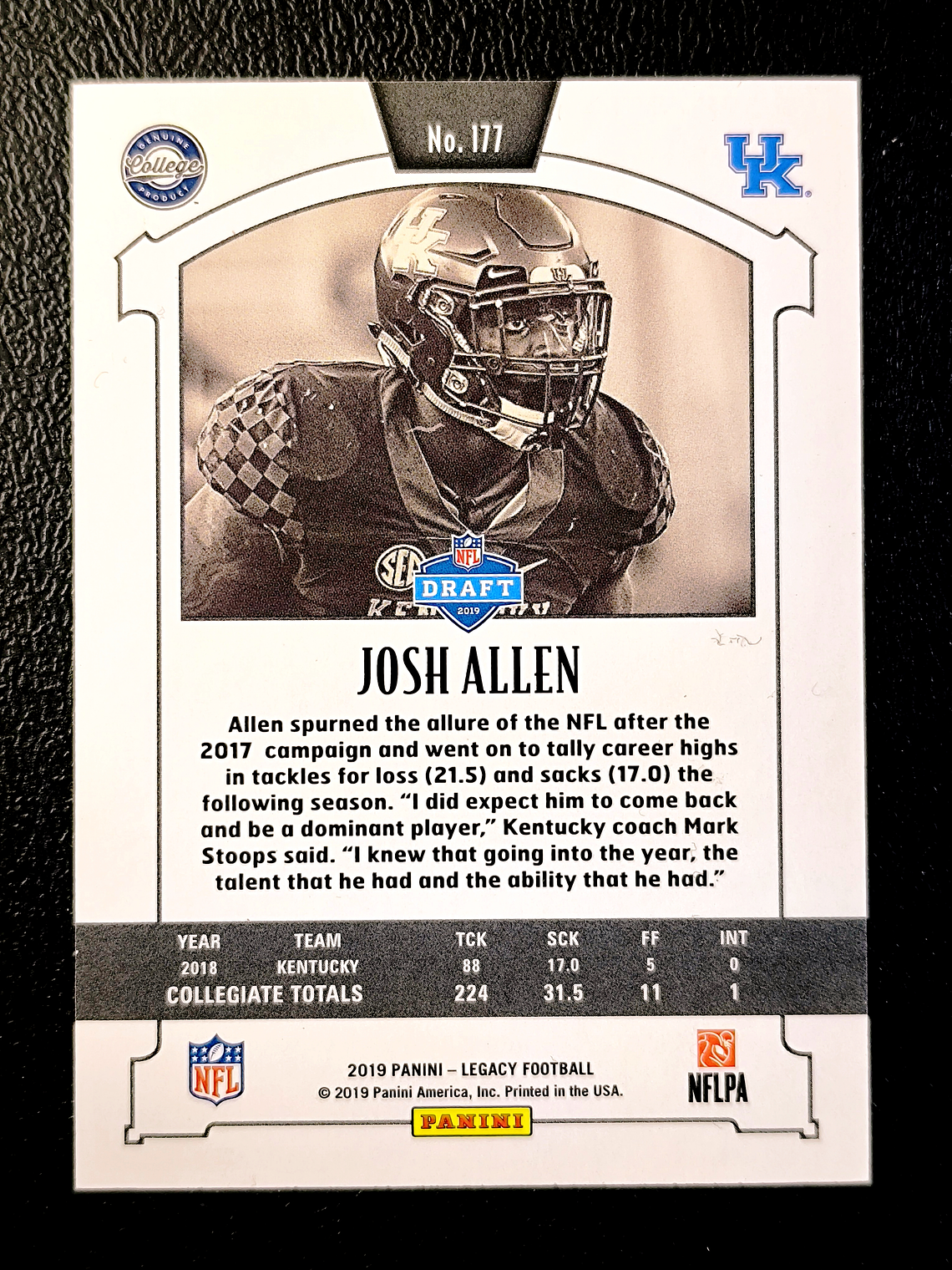 Josh Hines-Allen Rookie Card 2