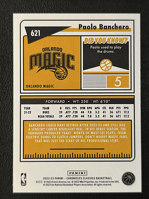 Paolo Banchero Rookie Card