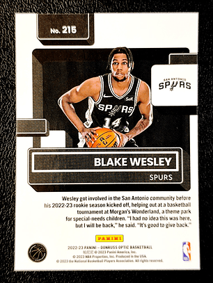 Blake Wesley Rookie Card