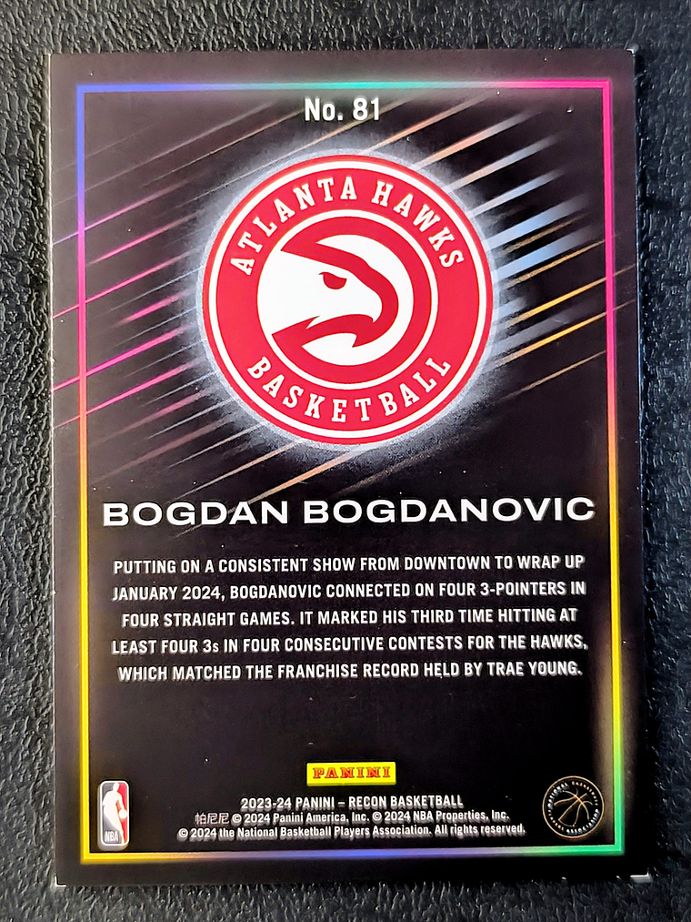 Bogdan Bogdanovic Parallel Card /299 2