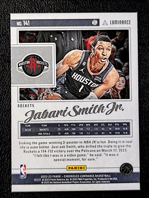 Jabari Smith Jr. Rookie Card