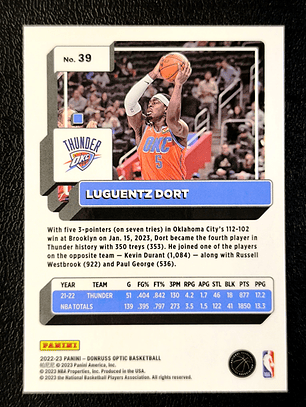Luguentz Dort Base Card