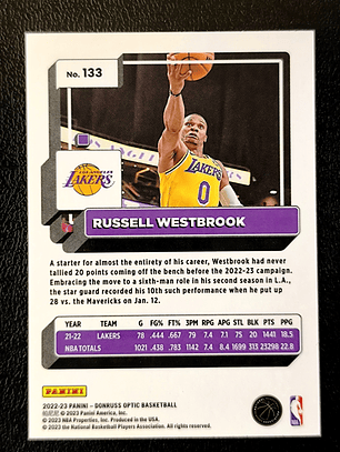 Russell Westbrook Base Card