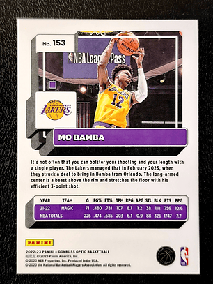 Mo Bamba Base Card