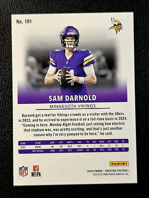 Sam Darnold Base Card 