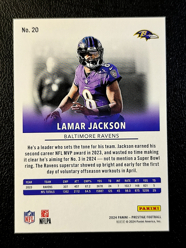 Lamar Jackson Base Card  2