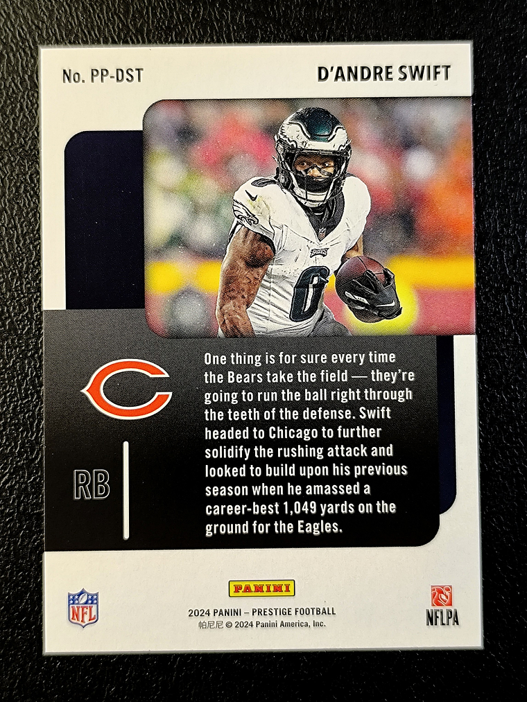 D'Andre Swift Insert Card 2