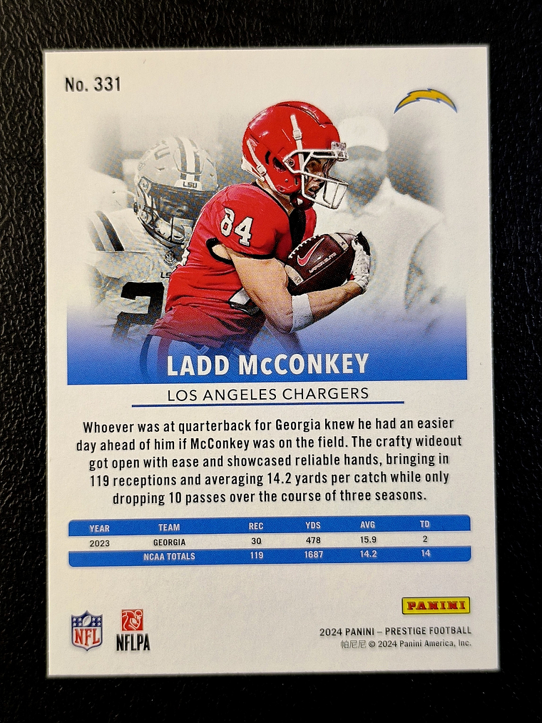 Ladd McConkey Rookie Card 2