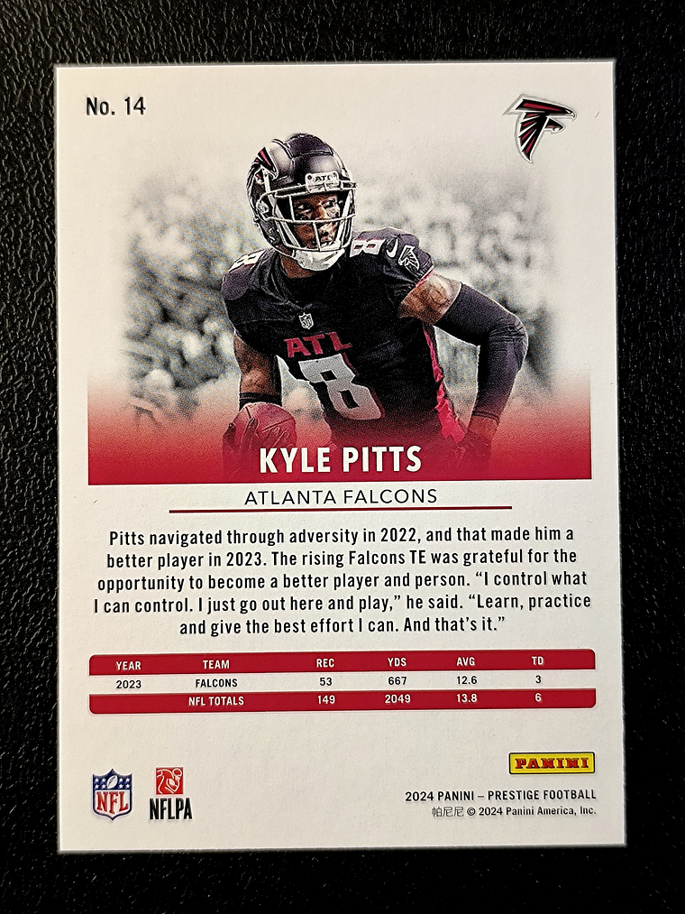  Kyle Pitts Base Card 2