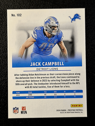  Jack Campbell Base Card