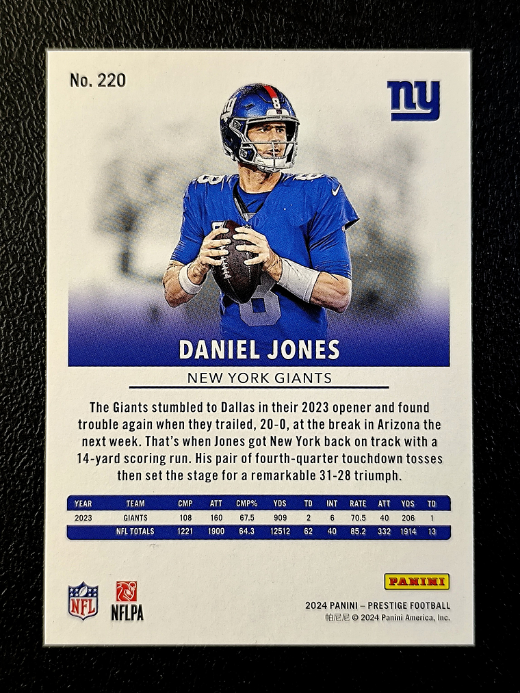 Daniel Jones Base Card 2