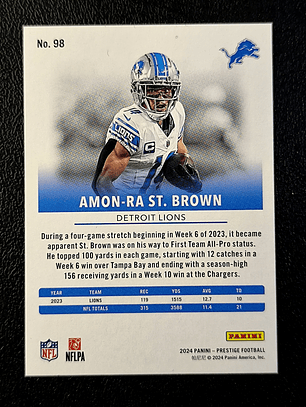 Amon-Ra St. Brown Base Card