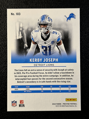 Kerby Joseph Base Card
