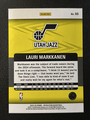 Lauri Markkanen Base Card