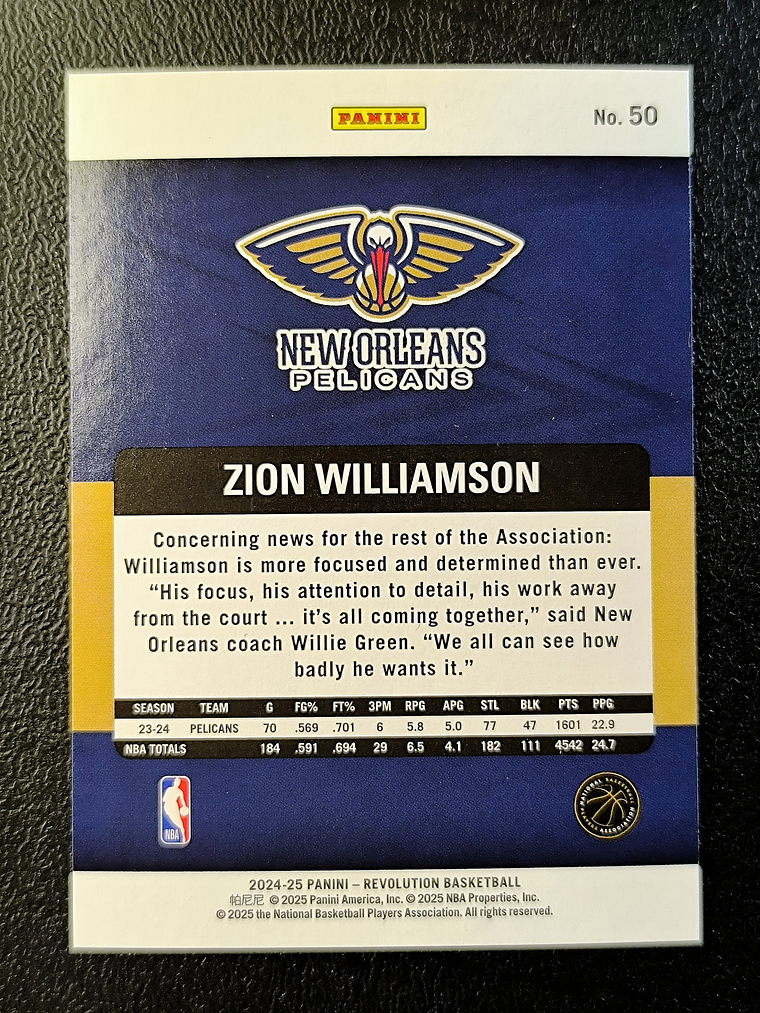  Zion Williamson Base Card 2