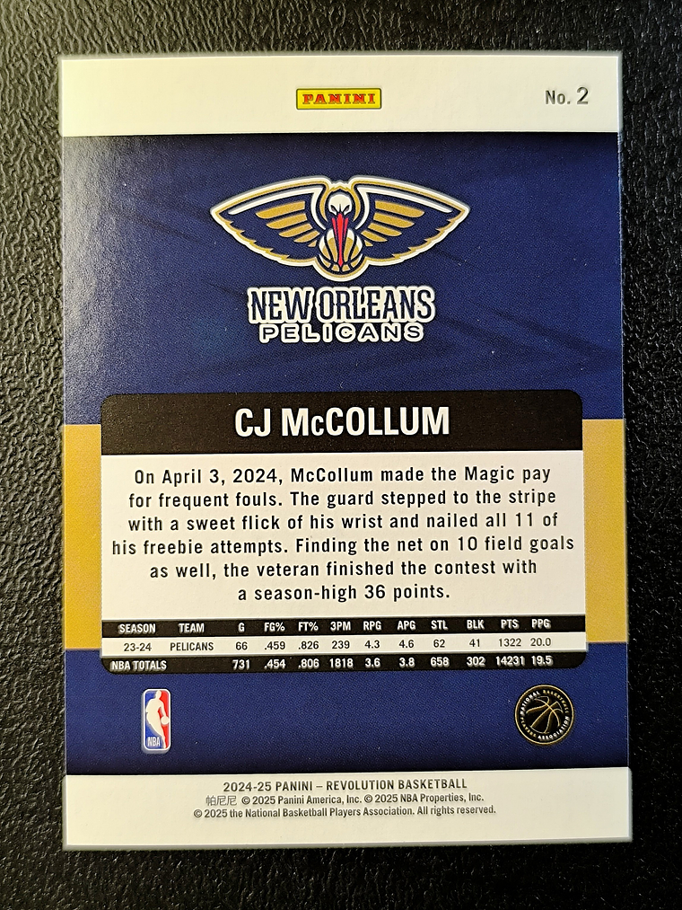  CJ McCollum Base Card  2