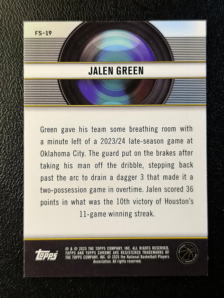 Jalen Green Insert Card 2